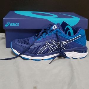 ASICS blue print shoe's.